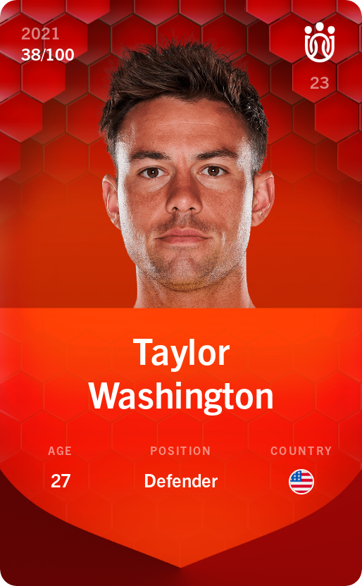 Sorare - Sorare Official - Taylor Washington 2021-22 • Rare 38/100 - NFT # 54111148447576939240565210908583582230157381818936477640287028471891111724220