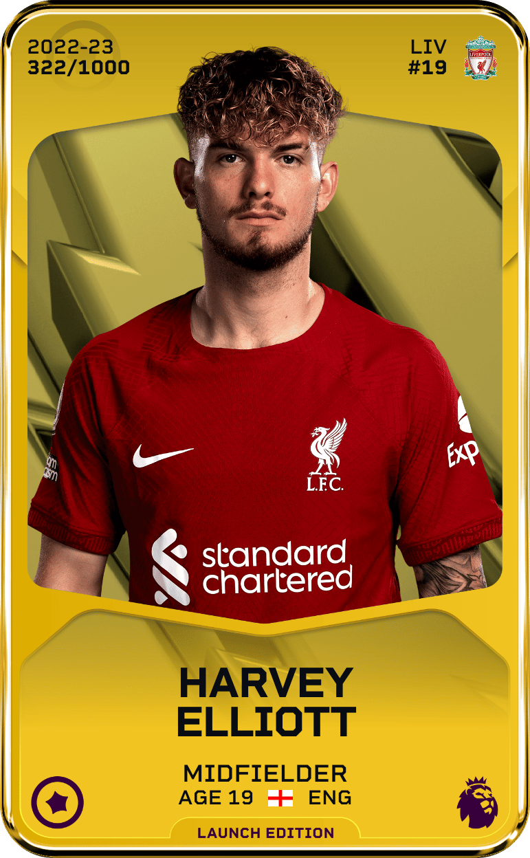 Harvey Elliott 2022-23 • Limited 322/1000