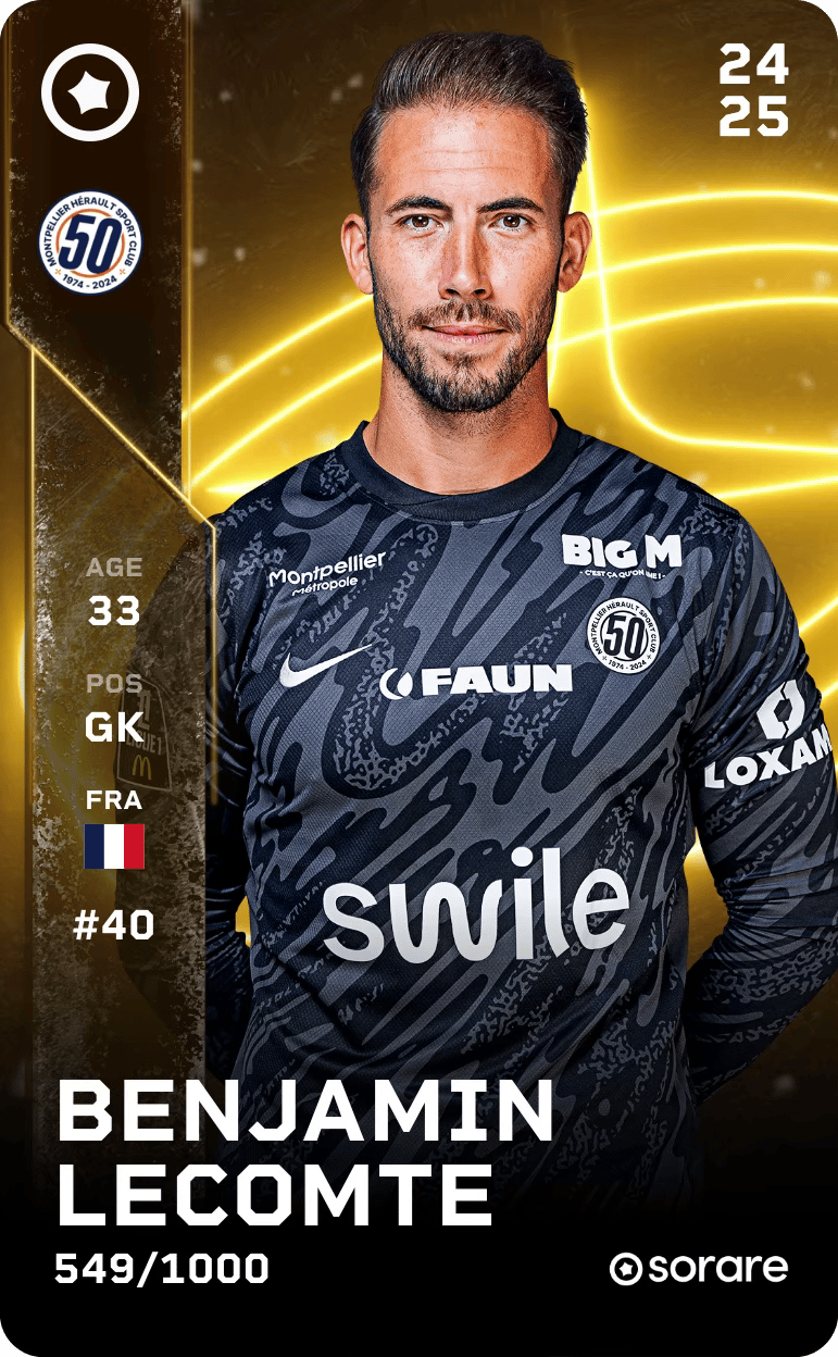Benjamin Lecomte 2024-25 • Limited 549/1000