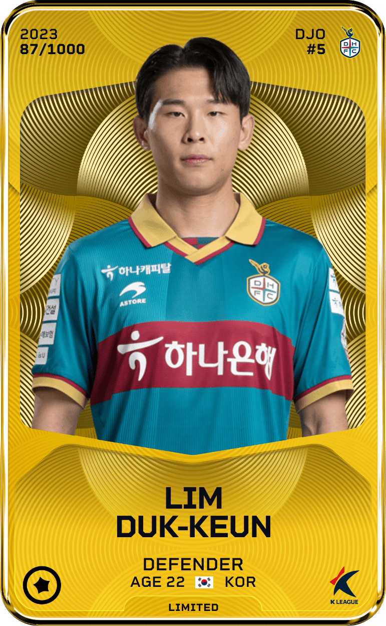 Lim Duk-Keun 2023-24 • Limited 87/1000