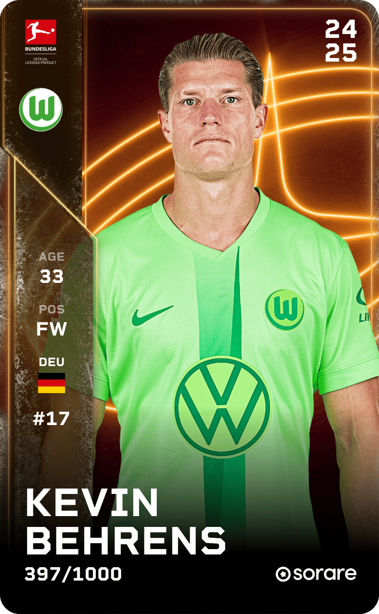 Kevin Behrens 2024-25 • Limited 397/1000