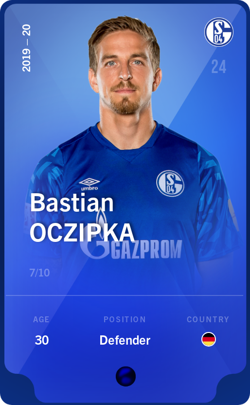 Sorare - Sorare Official - Bastian Oczipka 2019-20 • Super Rare 7/10 - NFT # 93264664051199395062367114667268613730125542828600851139410120747039093970195