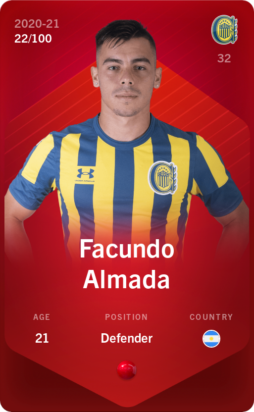 Sorare - Sorare Official - Facundo Almada 2020-21 • Rare 22/100 - NFT # 13077191977405140144351591246401294111261168001146161865790928410444271505515