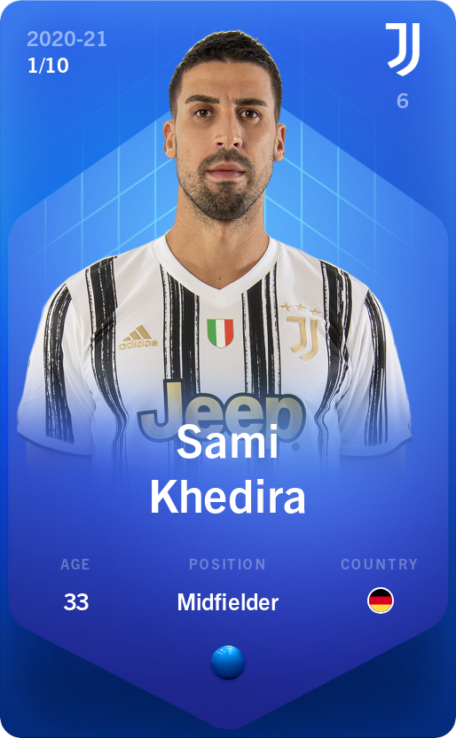 Sorare - Sorare Official - Sami Khedira 2020-21 • Super Rare 1/10 - NFT # 59804870714788985171403675569469955533718541831365493414122648559764052800476