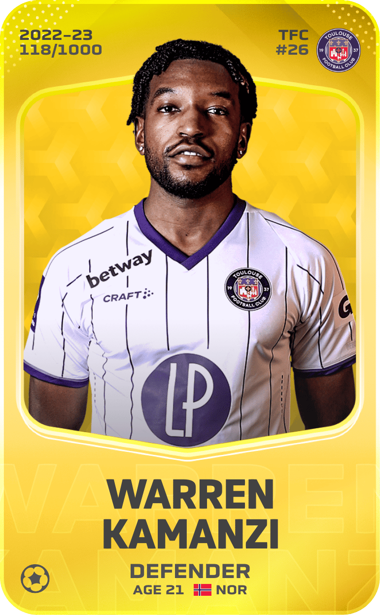 Warren Kamanzi 2022-23 • Limited 118/1000