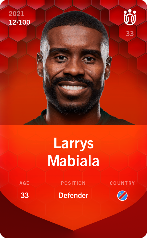 Sorare - Sorare Official - Larrys Mabiala 2021-22 • Rare 12/100 - NFT # 111409499167621212406576529440649372830438157570064394042304752381654913741954
