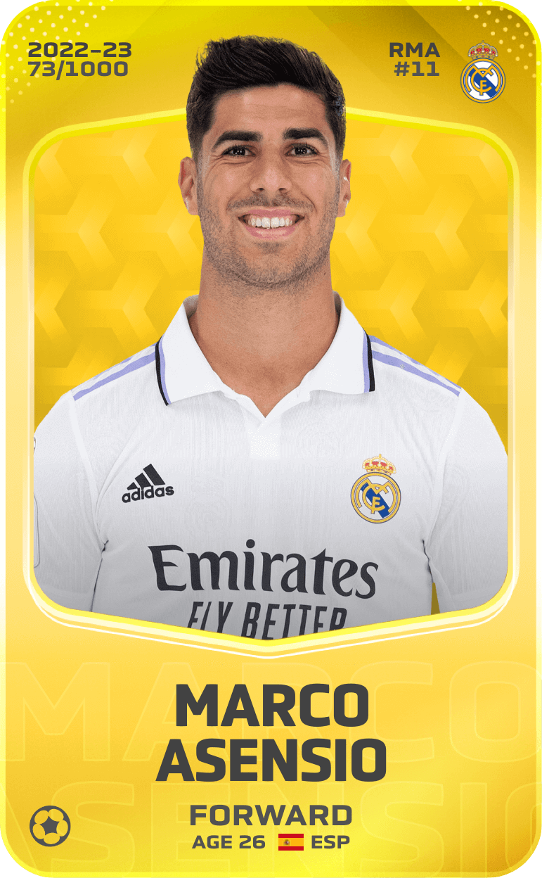 Marco Asensio 2022-23 • Limited 73/1000