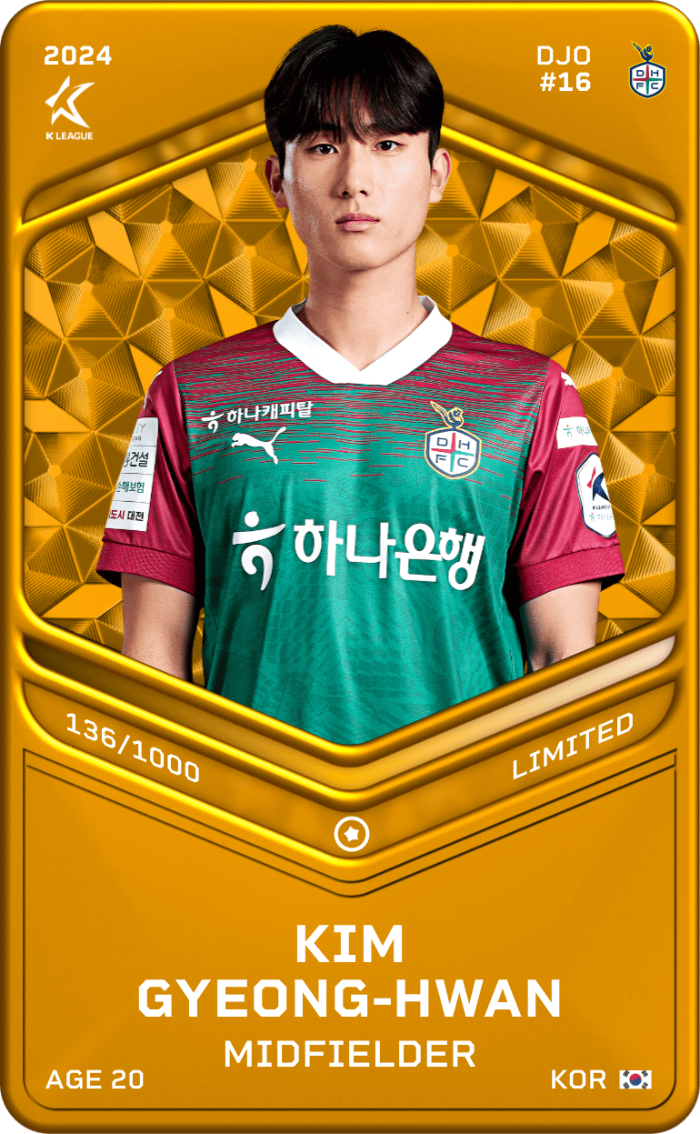 Kim Gyeong-Hwan 2024-25 • Limited 136/1000