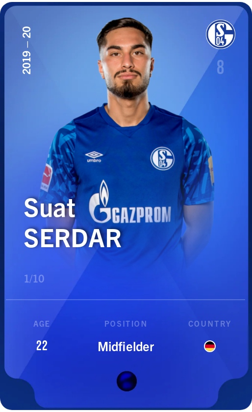 Sorare - Sorare Official - Suat Serdar 2019-20 • Super Rare 1/10 - NFT # 77176597509062095755801240411602318427462691701874538683241186452919548529295