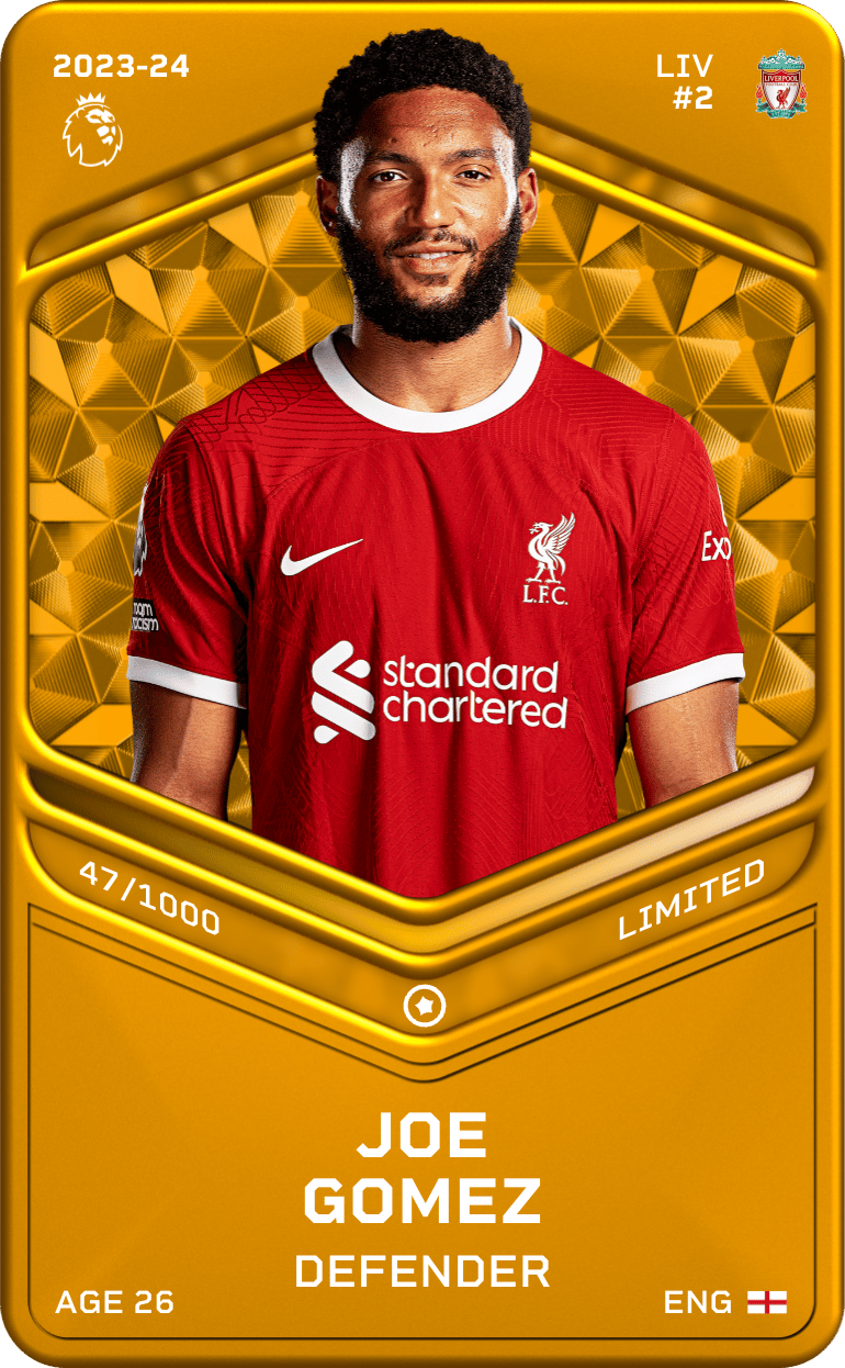 Joe Gomez 2023-24 • Limited 47/1000