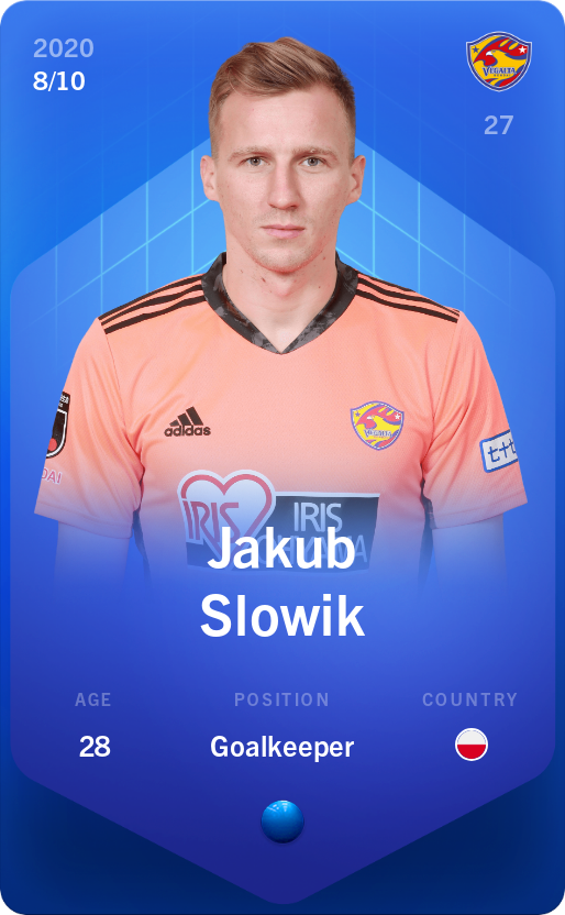 Sorare - Sorare Official - Jakub Slowik 2020-21 • Super Rare 8/10 - NFT # 86406880276050677087837827845053697637888967632197380386721035309715690158291