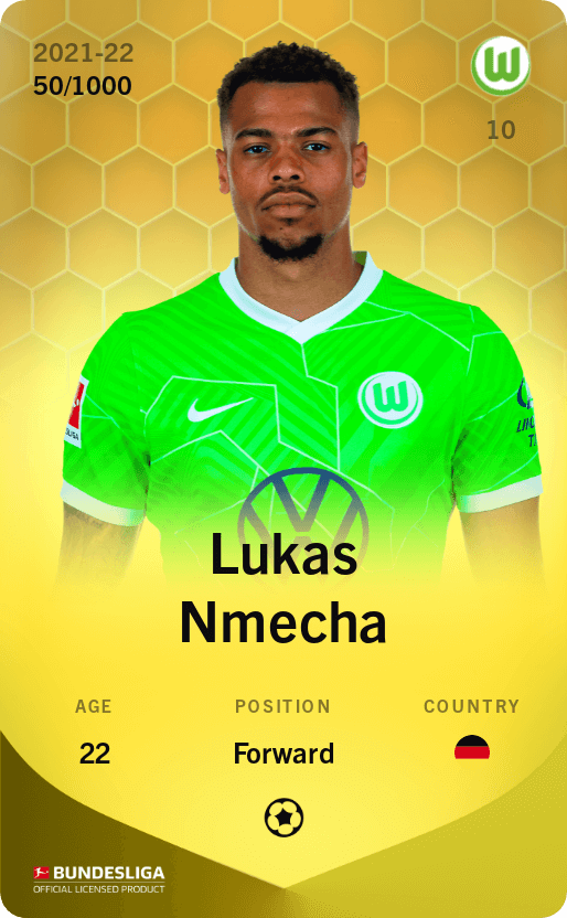 Lukas Nmecha 2021-22 • Limited 50/1000