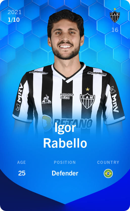 Sorare - Sorare Official - Igor Rabello 2021-22 • Super Rare 1/10 - NFT # 105807262086791159870371702265810656449658316137250229340302568630966034597348