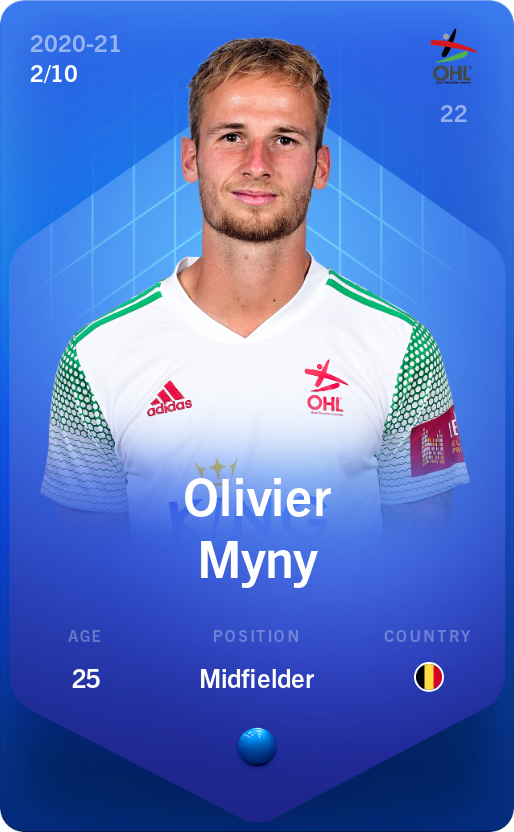 Sorare - Sorare Official - Olivier Myny 2020-21 • Super Rare 2/10 - NFT # 38520183166054153254719262333162018080576706728883477393409929006057459053498