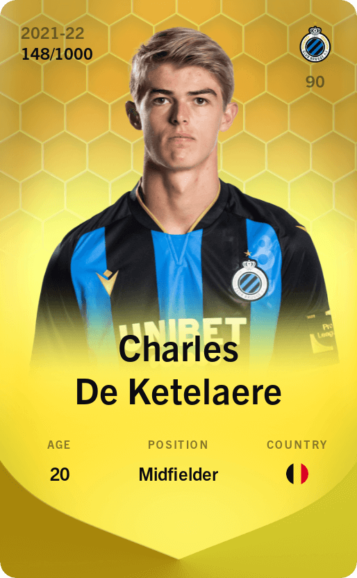 Charles De Ketelaere 2021-22 • Limited 148/1000
