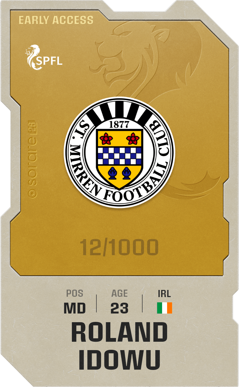 Roland Idowu 2025-26 • Limited 12/1000
