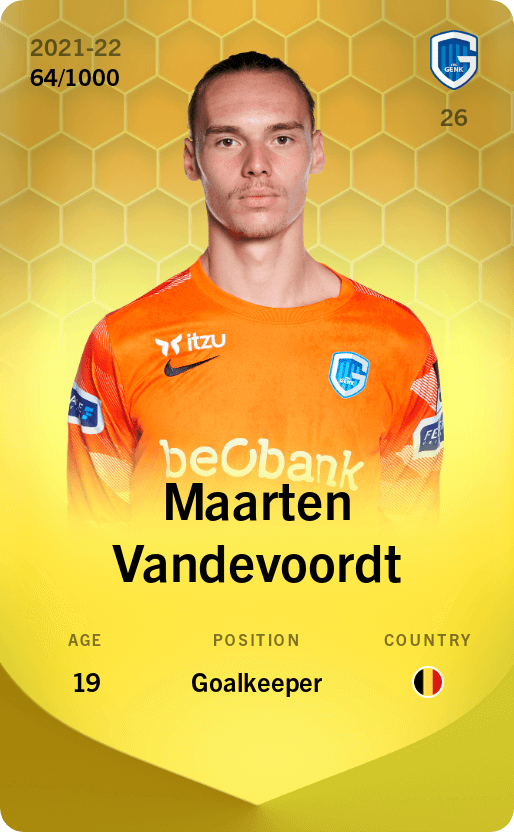 Maarten Vandevoordt 2021-22 • Limited 64/1000