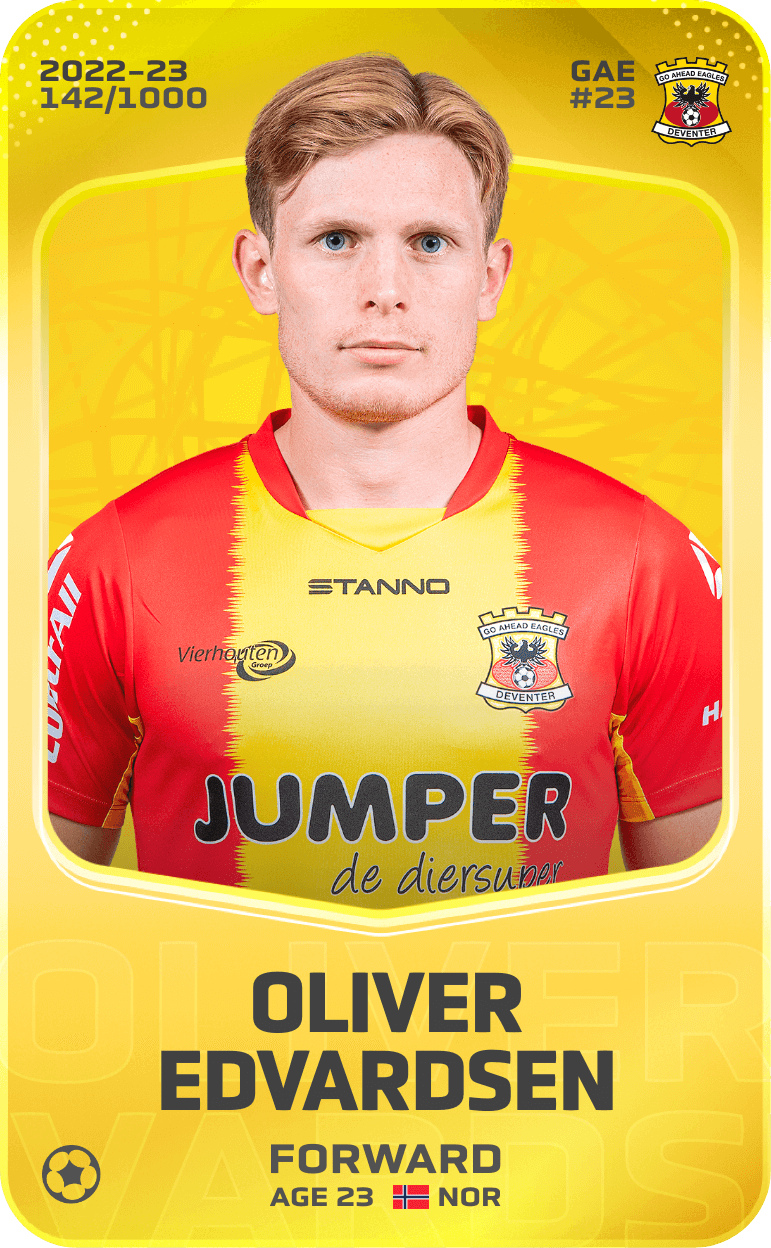 Oliver Edvardsen 2022-23 • Limited 142/1000