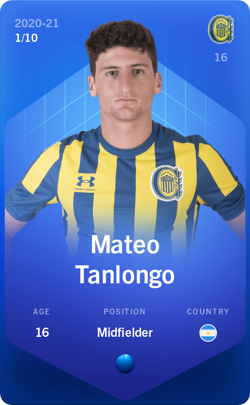 Sorare - Sorare Official - Mateo Tanlongo 2020-21 • Super Rare 1/10 - NFT # 26751374031558226861431125223352300094795297777451333316944128841887950042039