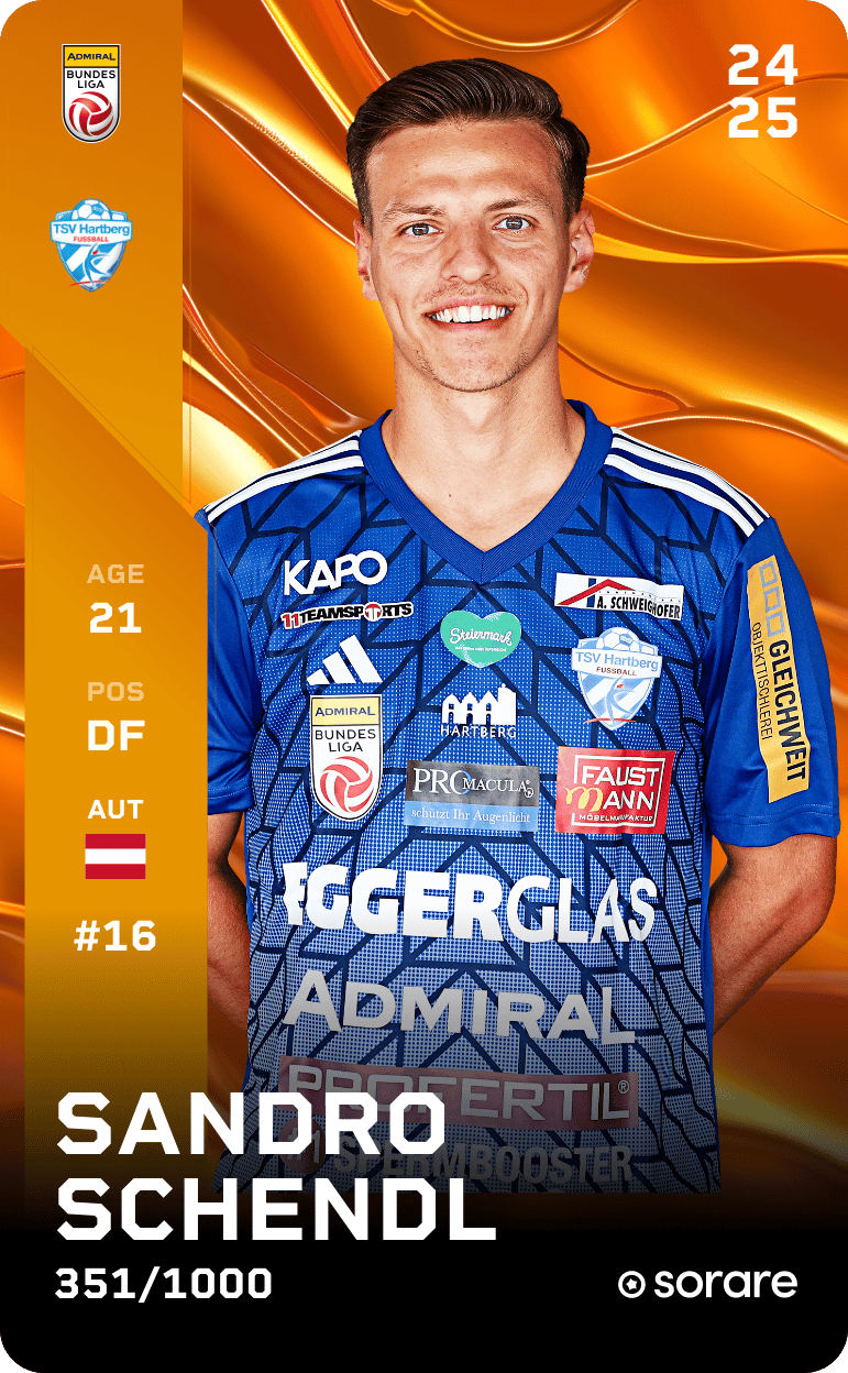 Sandro Schendl 2024-25 • Limited 351/1000