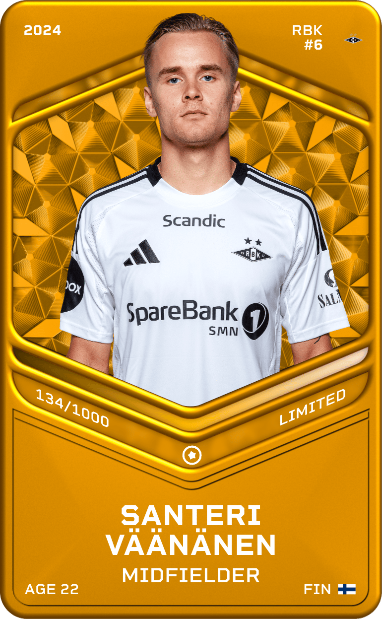 Santeri Väänänen 2024-25 • Limited 134/1000