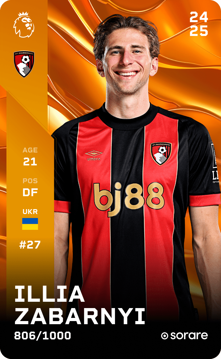 Illia Zabarnyi 2024-25 • Limited 806/1000