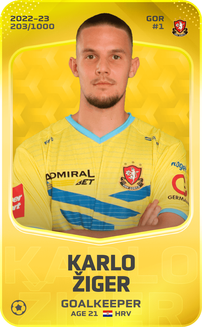 Karlo Žiger 2022-23 • Limited 203/1000