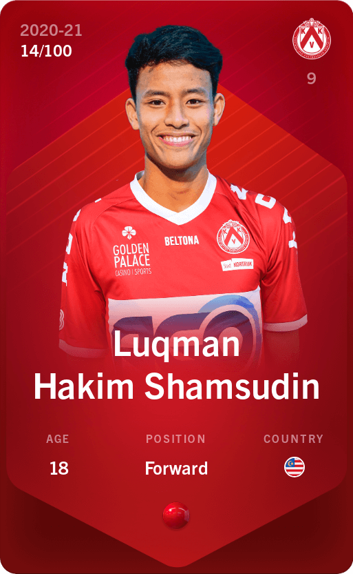 Luqman Hakim Shamsudin 2020 21 Rare 14 100