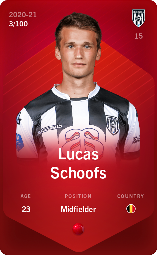 Sorare - Sorare Official - Lucas Schoofs 2020-21 • Rare 3/100 - NFT # 108078228193851078376678248242291482728312307597073355106259260335428064604392