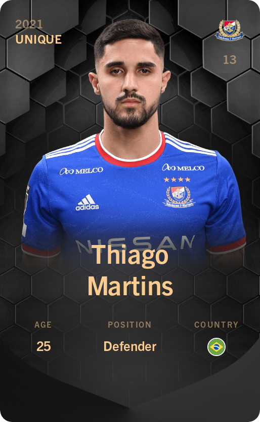 Sorare - Sorare Official - Thiago Martins 2021-22 • Unique - NFT # 52573459954961867989346712716824054312968147094093154542427555608920083856194