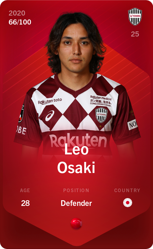 Sorare - Sorare Official - Leo Osaki 2020-21 • Rare 66/100 - NFT # 14639506713204990088442817447012993035763581881714481270011935362011689231504