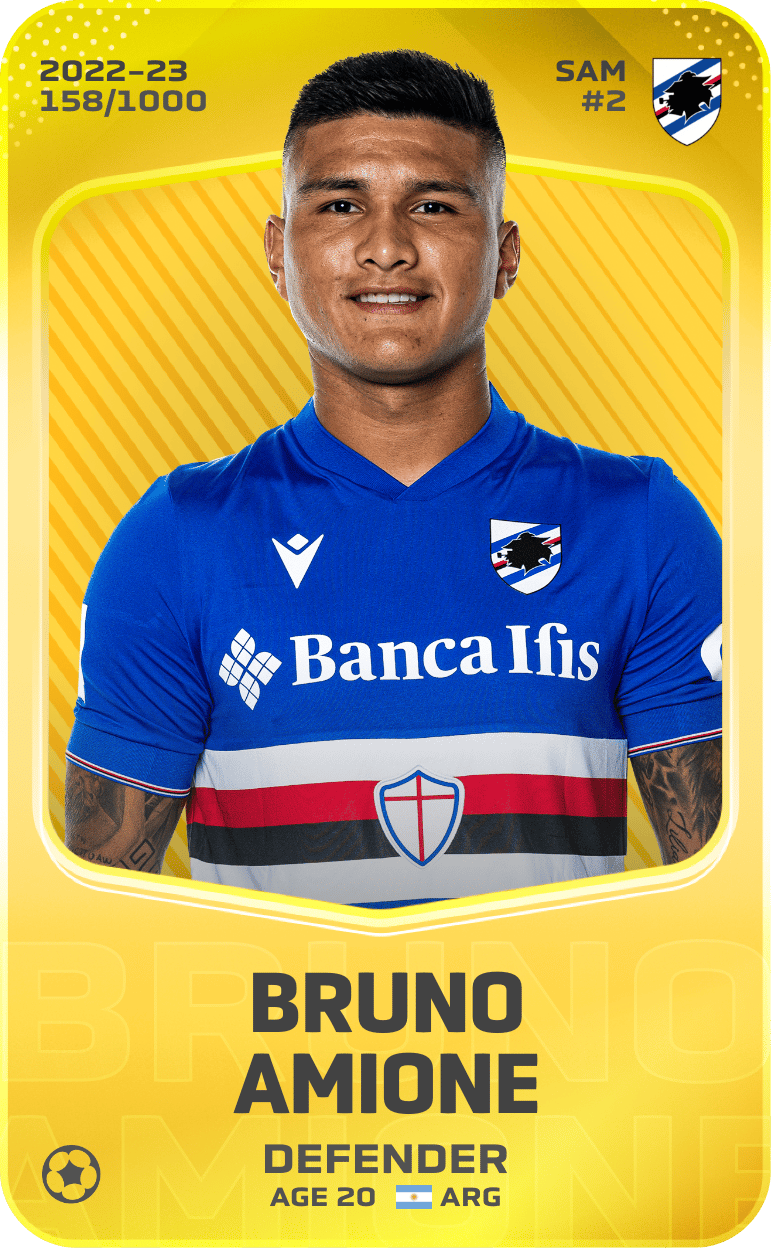 Bruno Amione 2022-23 • Limited 158/1000