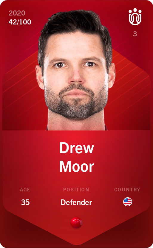 Sorare - Sorare Official - Drew Moor 2020-21 • Rare 42/100 - NFT # 88341331129191731616431698757019613322988483840665339150402678993653298242575
