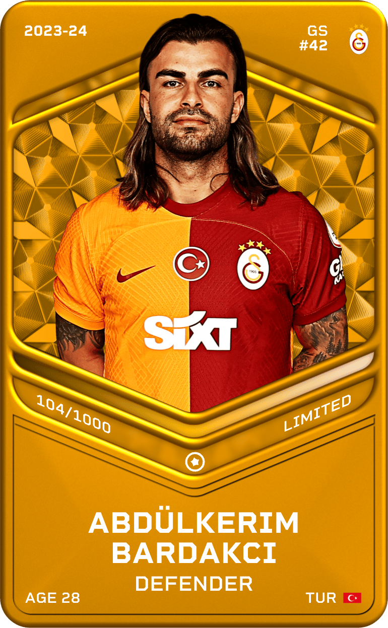 Abdülkerim Bardakcı 2023-24 • Limited 104/1000