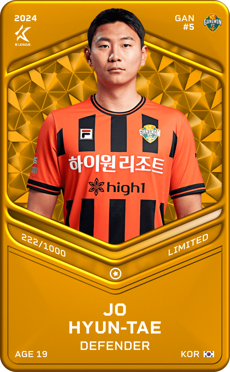 Jo Hyun-Tae 2024-25 • Limited 222/1000