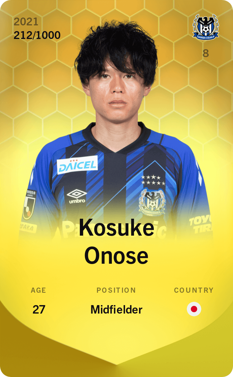 Kosuke Onose 2021-22 • Limited 212/1000