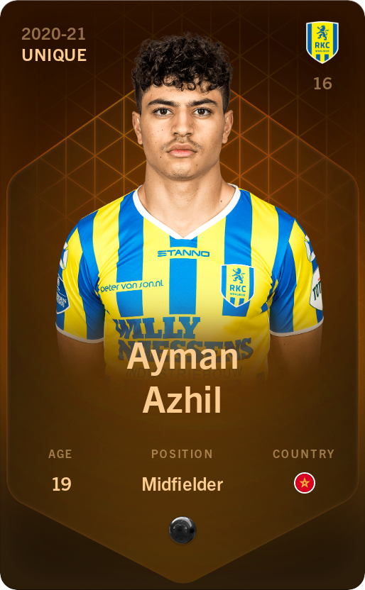 Sorare - Sorare Official - Ayman Azhil 2020-21 • Unique - NFT # 37682296978649161829950002568930335928535057998798643868617250663676562908610