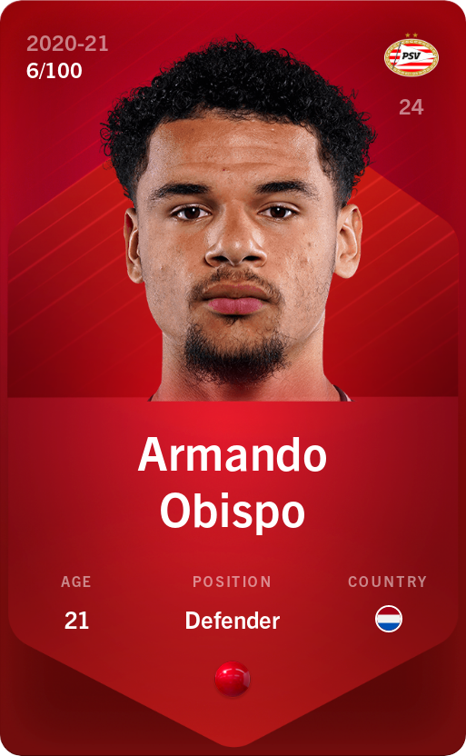 Sorare - Sorare Official - Armando Obispo 2020-21 • Rare 6/100 - NFT # 91893257180736949294624492874178245369326336546482001642959290429869314386018