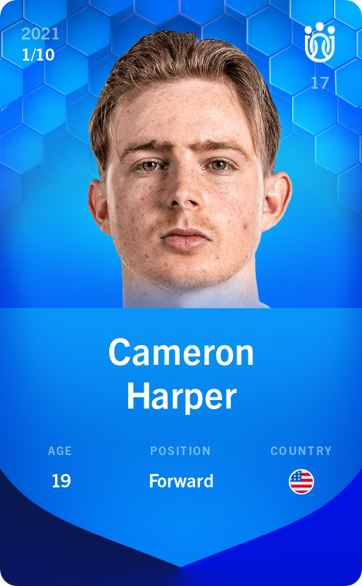Sorare - Sorare Official - Cameron Harper 2021-22 • Super Rare 1/10 - NFT # 11624112072542475150288959130796727147140175757606690186711797208249735958437