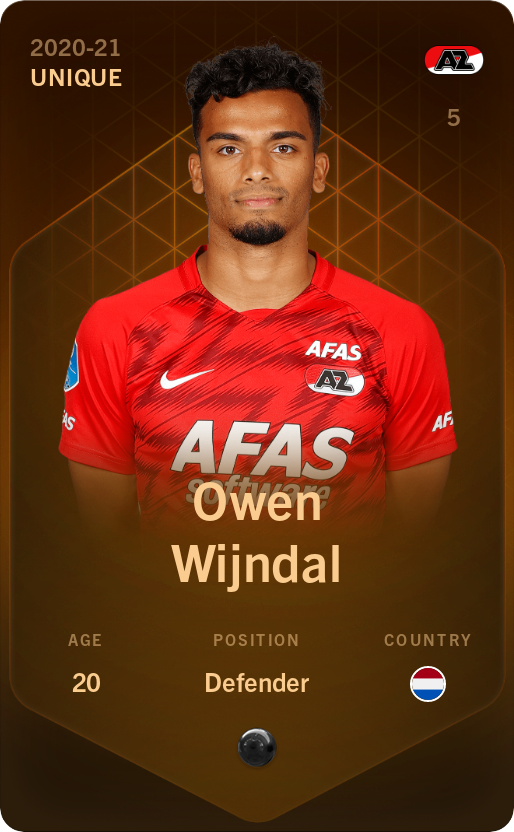 Sorare - Sorare Official - Owen  Wijndal 2020-21 • Unique - NFT # 29146099660906137636690201330970786820494279983234980255971452860909857048231