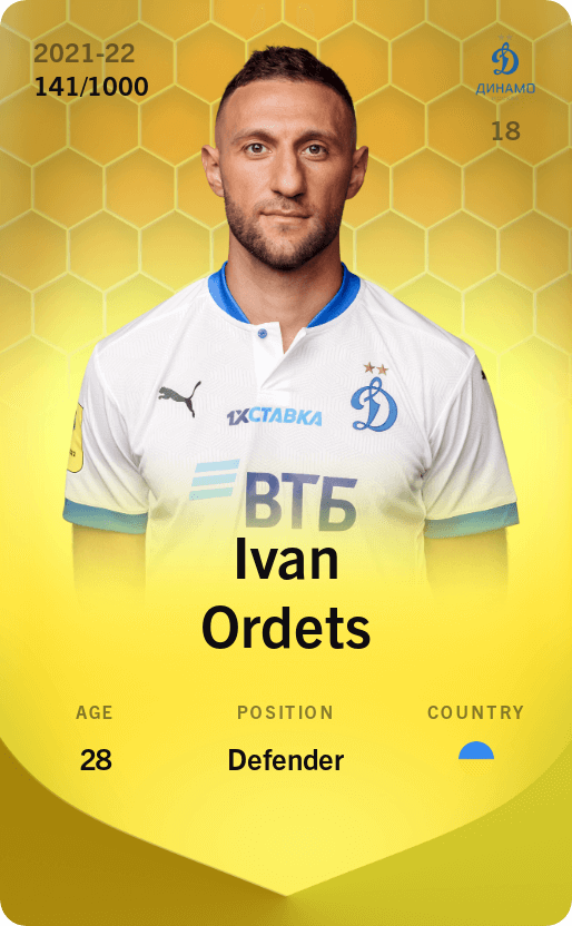 Ivan Ordets 2021-22 • Limited 141/1000
