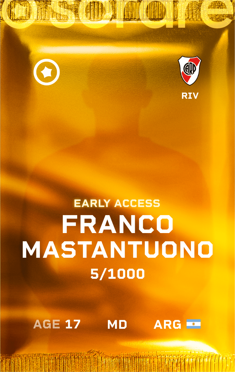 Franco Mastantuono 2025-26 • Limited 5/1000