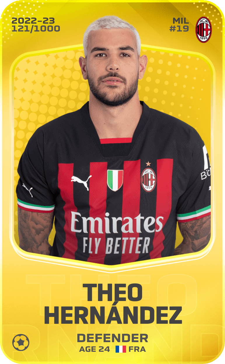 Theo Hernández 2022-23 • Limited 121/1000