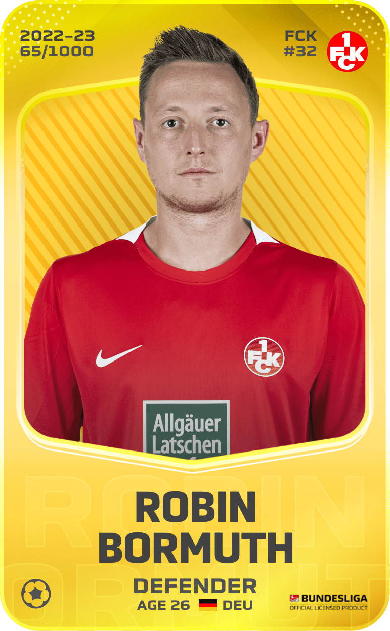Robin Bormuth 2022-23 • Limited 65/1000