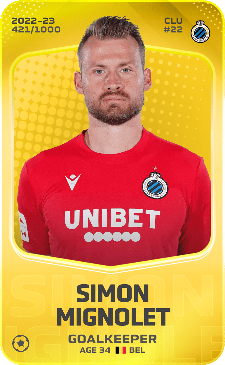 Simon Mignolet 2022-23 • Limited 421/1000