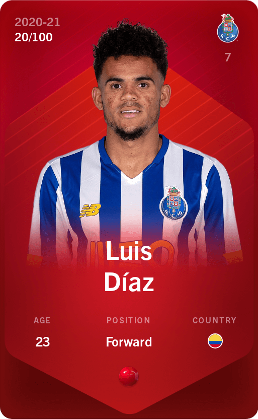 Luis Diaz 2020 21 Rare 20 100