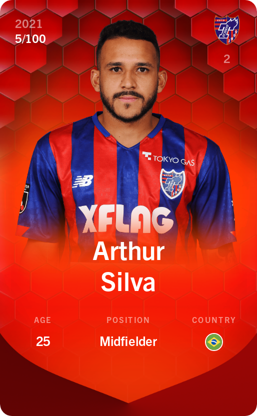 Sorare - Sorare Official - Arthur Silva 2021-22 • Rare 5/100 - NFT # 92998181219196230787961950171138628788934281976462907892128250491651478249516