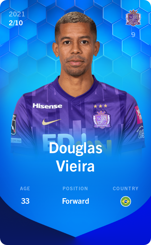 Sorare - Sorare Official - Douglas Vieira 2021-22 • Super Rare 2/10 - NFT # 23961747102869697987442574654851377745034482311178551919996835796172239217457