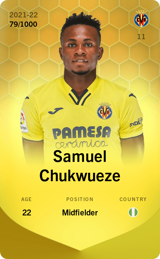 Samuel Chukwueze 2021-22 • Limited 79/1000