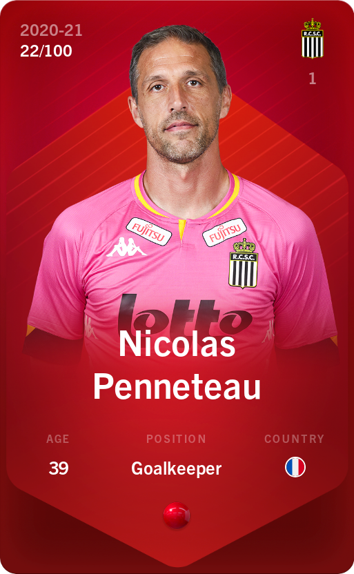 Sorare - Sorare Official - Nicolas Penneteau 2020-21 • Rare 22/100 - NFT # 53188964693075944110916226785860417973447630768122719959961401185541471750852